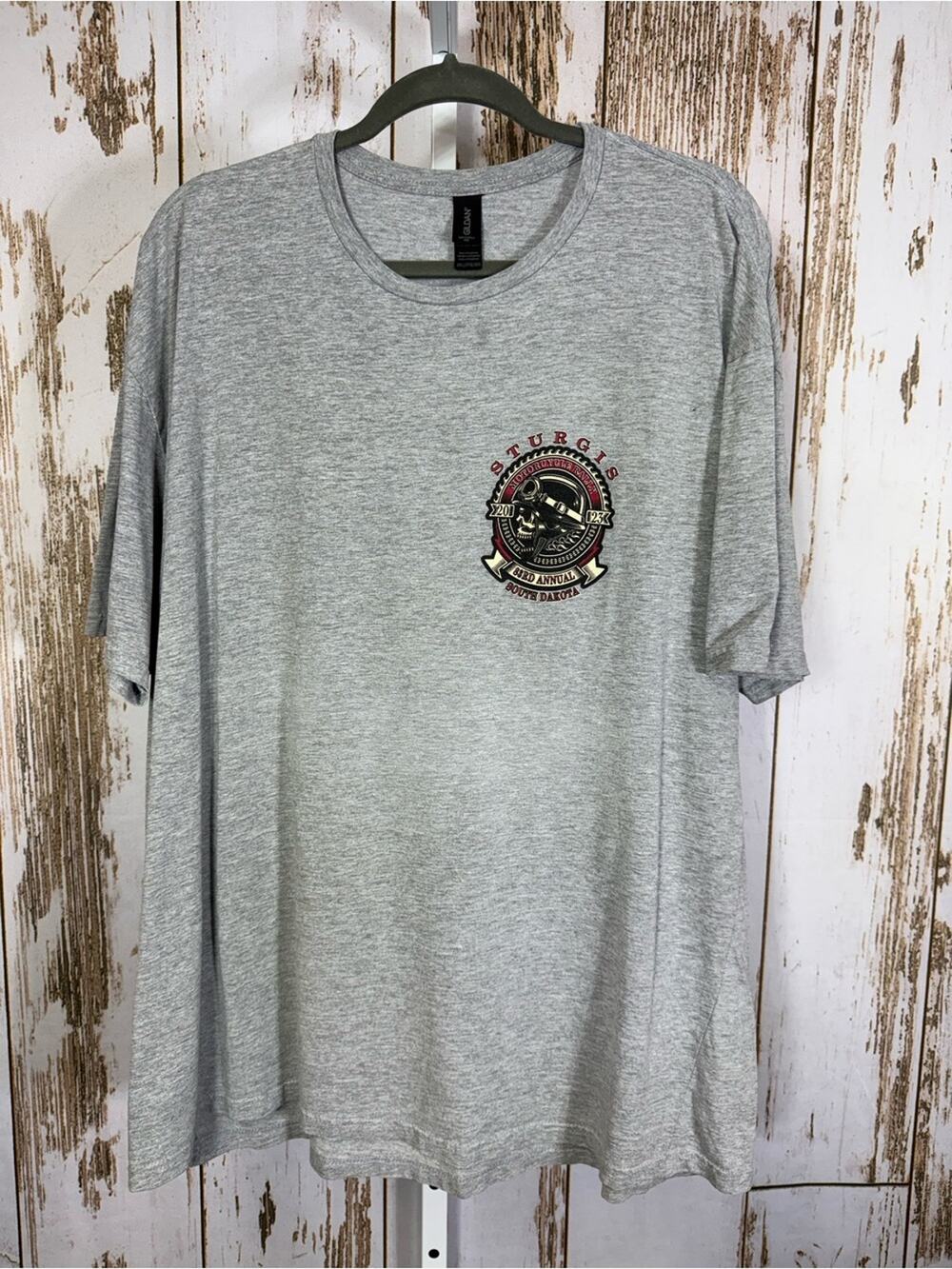 Gildan, 2023 Sturgis Motorcycle Rally T-Shirt. Size 3XL. Good used condition!